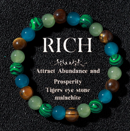 🔥Money Attraction Bracelet with Green Aventurine & Tiger Eye