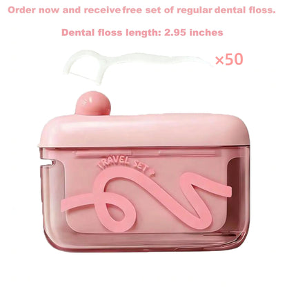 Travel-sized storage case - features an automatic pop-up dispenser, portable and refillable
