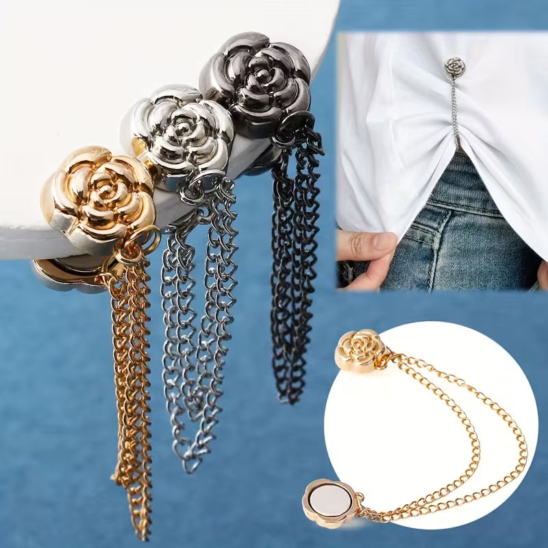 🔥2026 New Magnetic Chain Buckle for Pants Hem Fixing, Anti-Dragging, Clothing Shortening, and Decorative Hem Clips