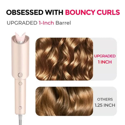 Free Shipping 🔥Automatic Rotating Curling Iron - Upgraded Long Barrel Curling Wand for Long Hair
