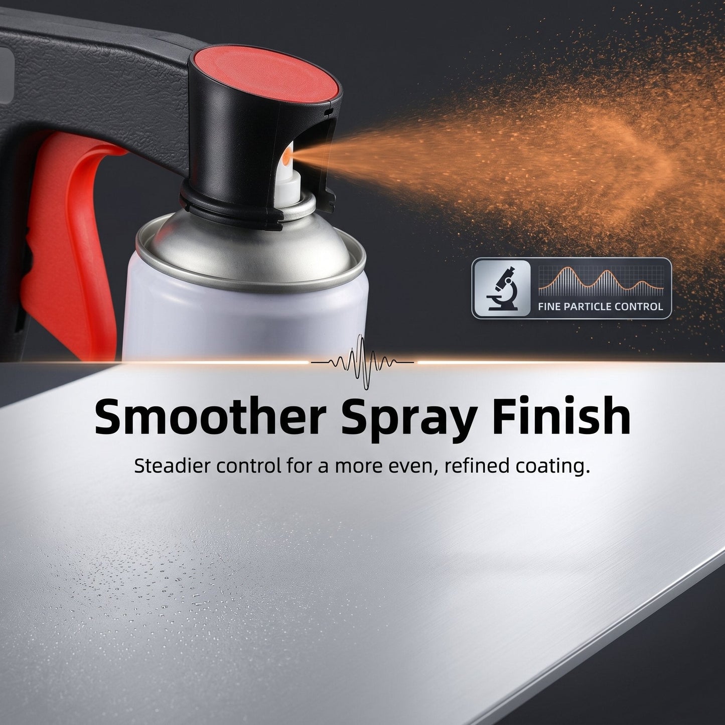 🔫Universal Professional Spray Can Handle - Ergonomic Aerosol Trigger Grip for DIY Painting, Car Refinishing, & Home Furniture Makeovers - Fits All Standard Cans