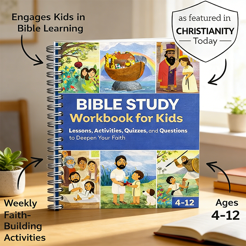 🔥Buy 2 Save 10%🔥Bible Study Workbook for Kids Notebook detail view