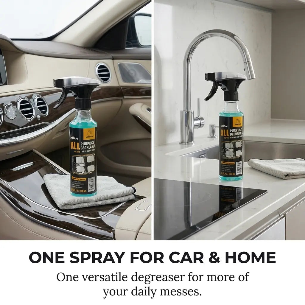 Multi-purpose Cleaning Spray - Heavy Duty Stain Remover for Car Interiors & Home Surfaces