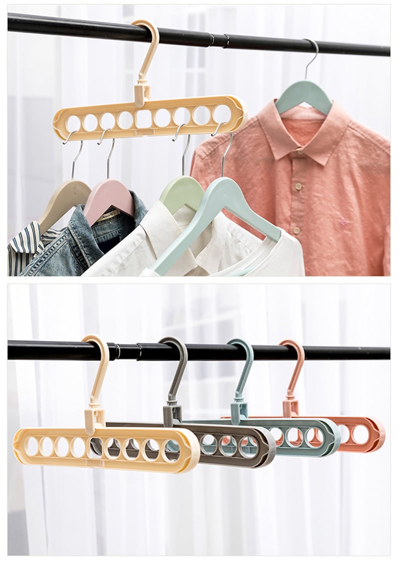 9-in-1 Space Saver! – Rotating Windproof Clothes Organizer (2pcs)