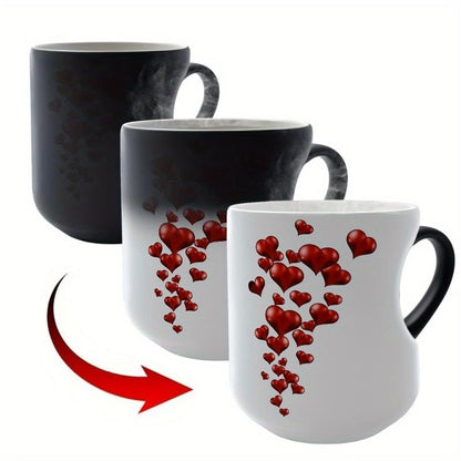 🔥Limited Time 52% Off✨Heart-Shaped Color Changing Magic Ceramic Mug
