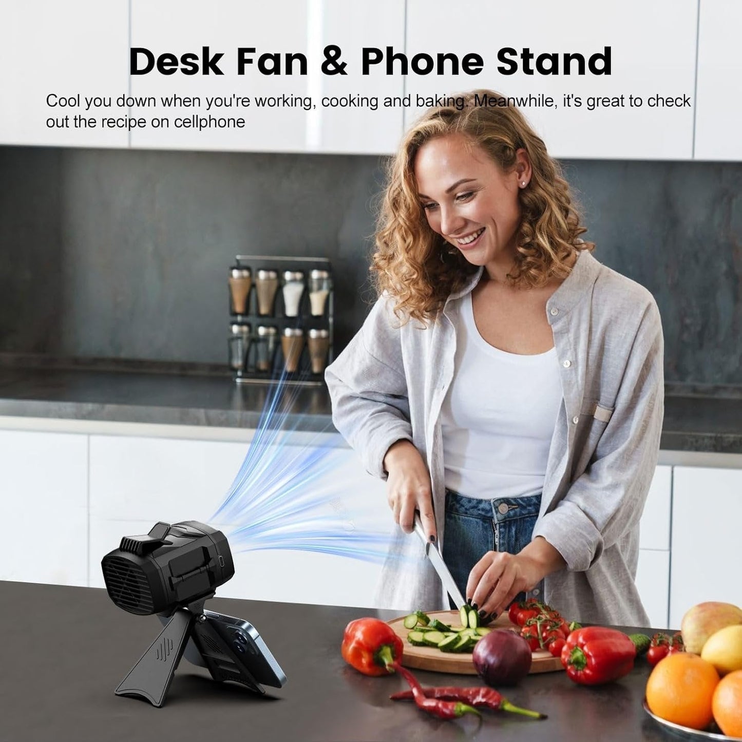 ❄️Portable Waist Fan for Outdoor Work, Camping, Hiking, DIY