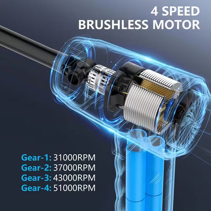 🎁Free Shipping⚡Compressed Air Duster, Electric Air Duster, 6000mAh Fast Charging, 50000 RPM 4 Speed Cordless Air Blower with LCD Display