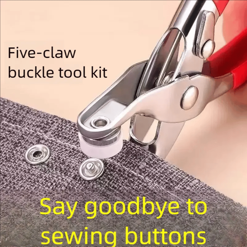🔥HOT SALE 49% OFF✨100 pcs Invisible Colored Metal Buckle & Manual Pressure Pliers Kit