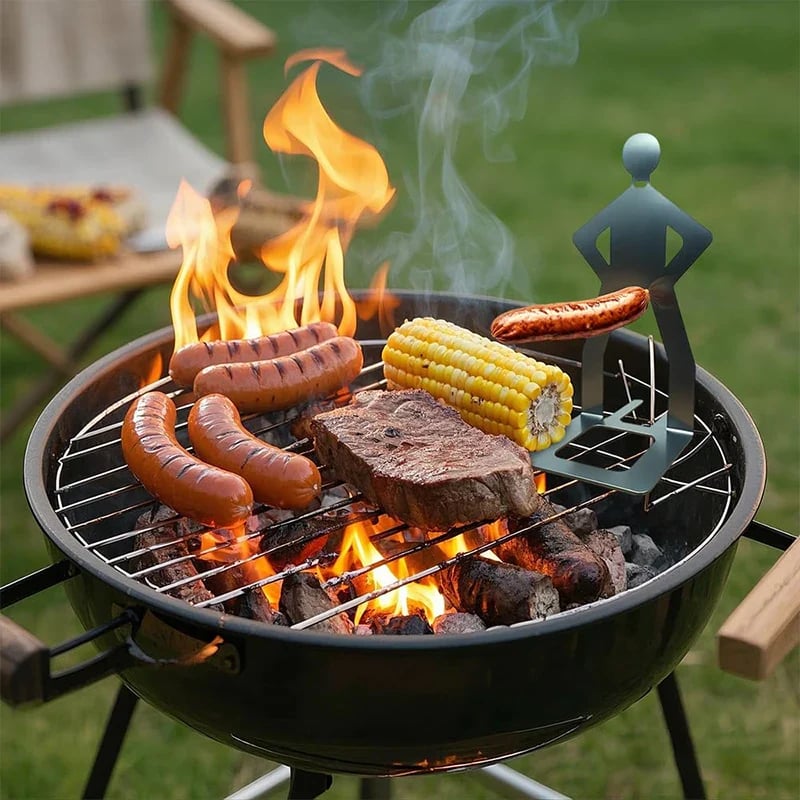 🍖Outdoor prankster Stainless Steel BBQ Sausage Holder-Buy 1 Free 1 detail view