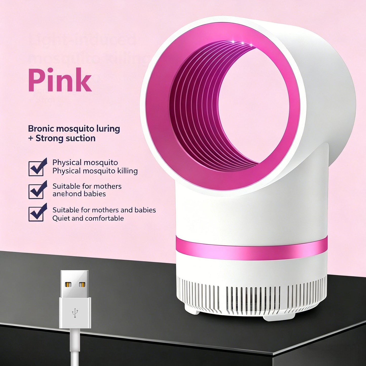 🦟 Indoor Household Mosquito Killer Lamp — Plug-in Suction-Type Mosquito Trap