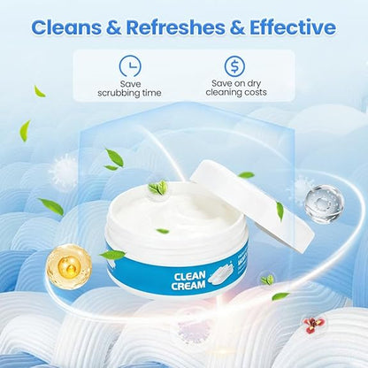 👟White Shoe Cleaner Cream | Multipurpose No-Wash Solid Comes with Sponge