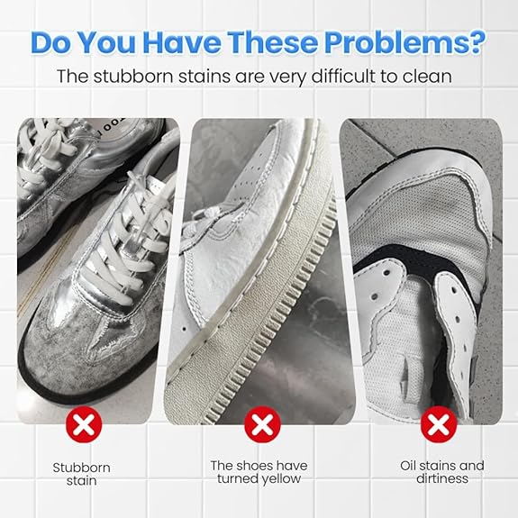 👟White Shoe Cleaner Cream | Multipurpose No-Wash Solid Comes with Sponge detail view