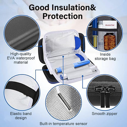 Insulin Cooler Travel Case with Temperature Display