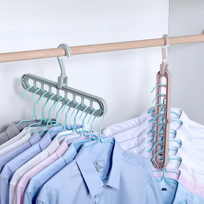 9-in-1 Space Saver! – Rotating Windproof Clothes Organizer (2pcs)