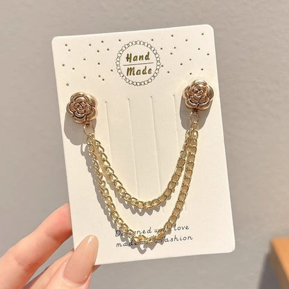 🔥2026 New Magnetic Chain Buckle for Pants Hem Fixing, Anti-Dragging, Clothing Shortening, and Decorative Hem Clips