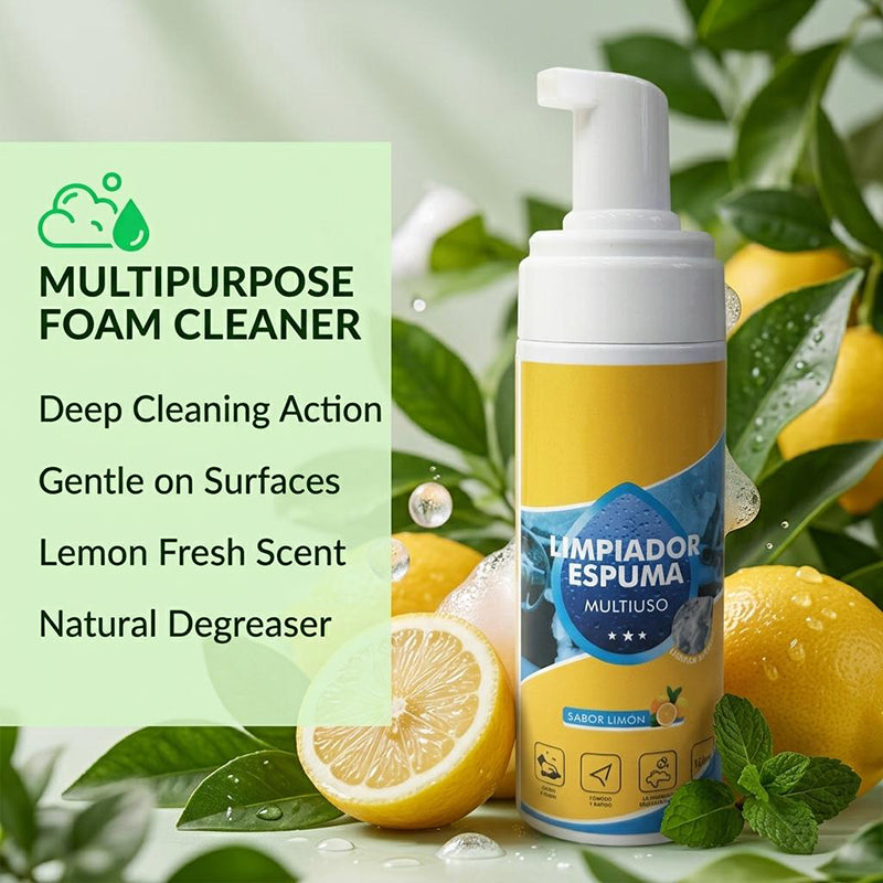 🔥 4-in-1 Multi-Enzyme Foam Cleaner – Deep Clean Car, Kitchen, Bathroom & Sofa