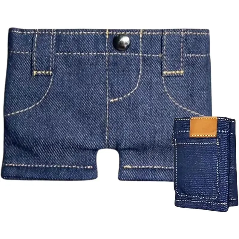🏆Hot Sale⚡Mini Jeans Shaped Wallet - Denim Bifold Wallet for Men & Women