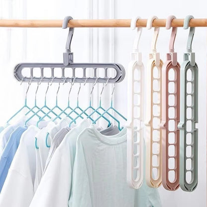 9-in-1 Space Saver! –🤩Rotating Windproof Clothes Organizer (2pcs)
