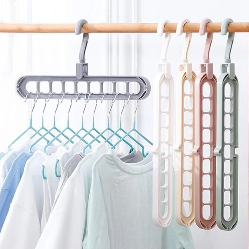 9-in-1 Space Saver! –🤩Rotating Windproof Clothes Organizer (2pcs) detail view