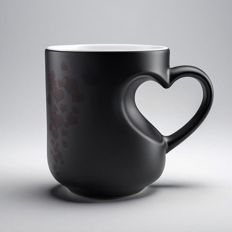 🔥Limited Time 52% Off✨Heart-Shaped Color Changing Magic Ceramic Mug