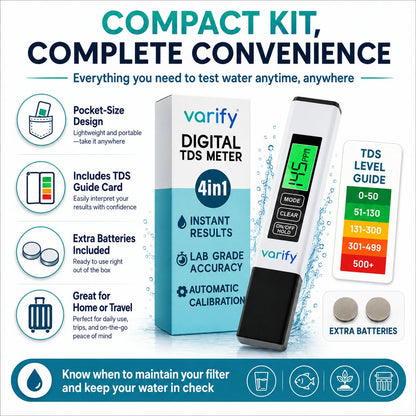 4-in-1 TDS Meter Digital Water Tester