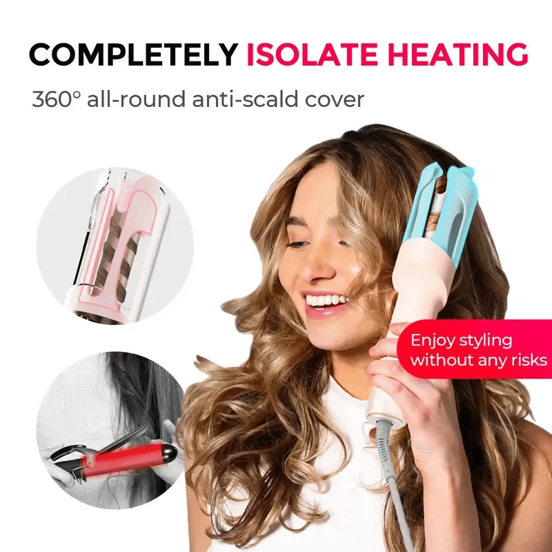 Free Shipping 🔥Automatic Rotating Curling Iron - Upgraded Long Barrel Curling Wand for Long Hair detail view