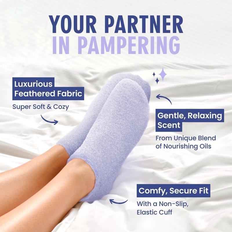 🏆35K+ SOLD! Buy 1 get 1 free!🥳Maxiora Moisturizing Gel Socks