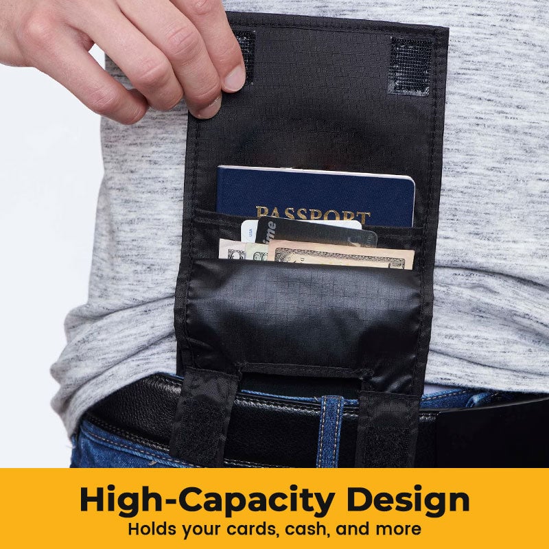 Slim Belt Wallet —“Waist Shield” Tactical Waist Pack with Quick Access Wallet 🛡️💳