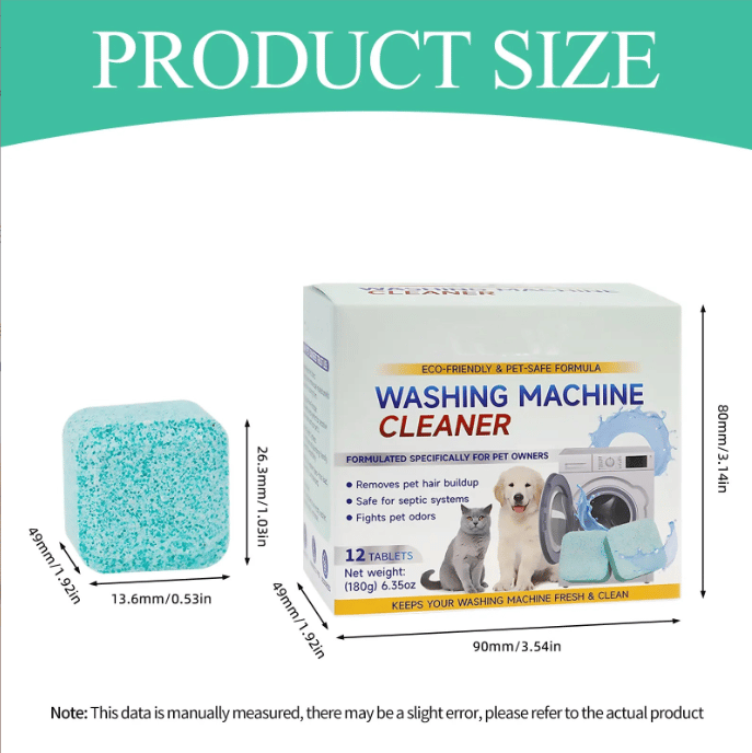 🔥 12 Pack Washing Machine Cleaner Tablets